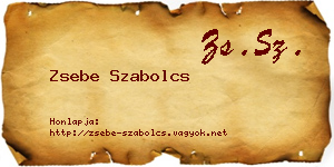 Zsebe Szabolcs névjegykártya